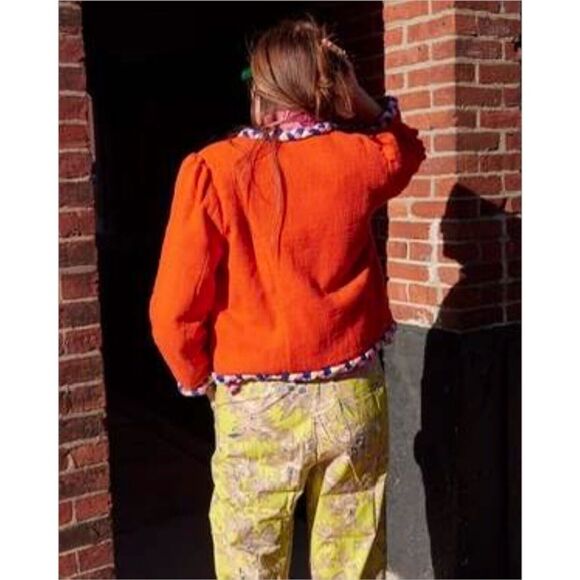 Alix of Bohemia Marilou Blood Orange Jacket Size Medium - Picture 5 of 12
